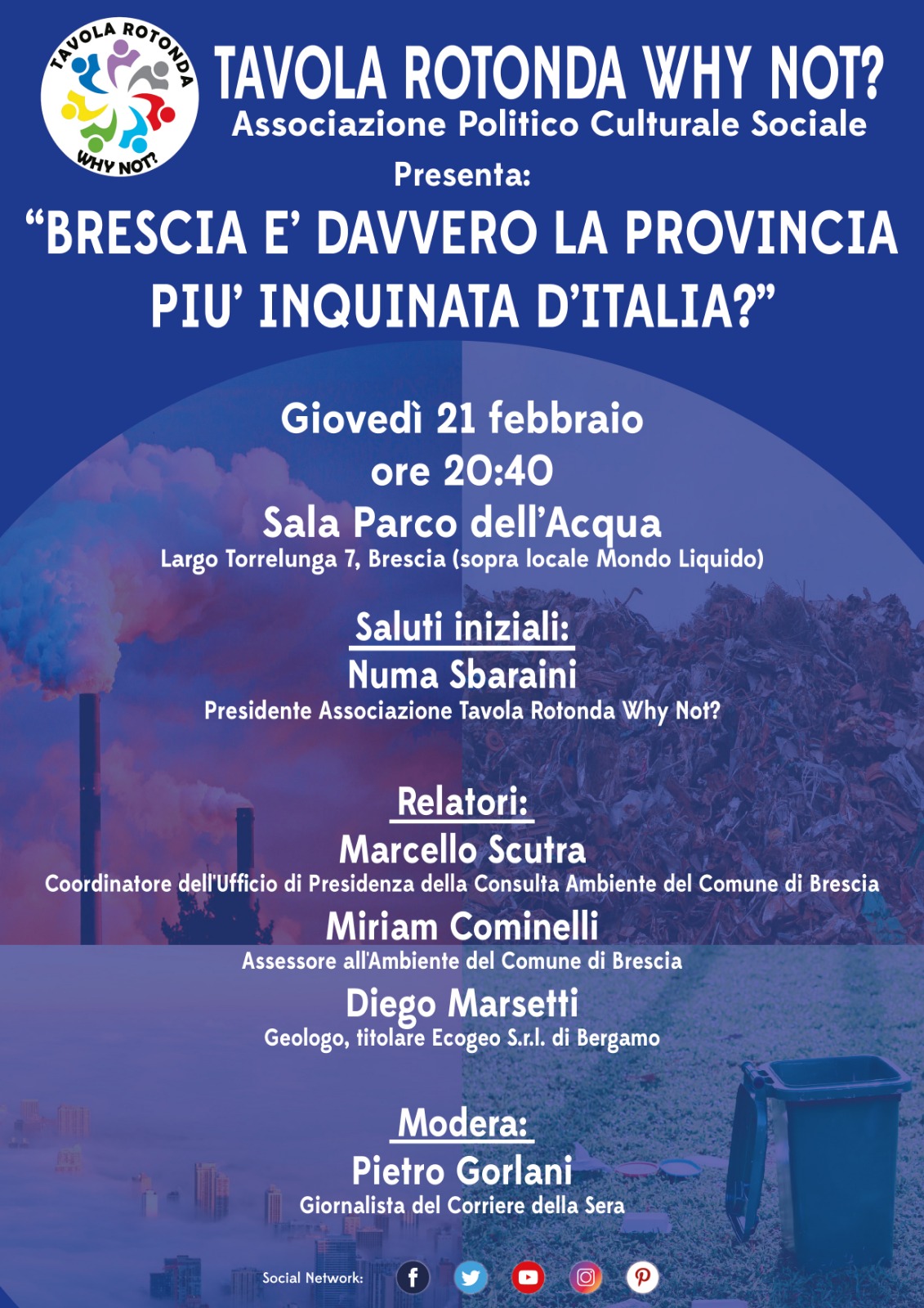 Convegno “Brescia è davvero la provincia più inquinata d’Italia?”